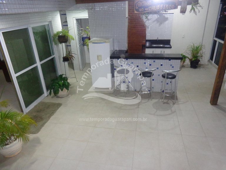 Cobertura C/piscina e churrasqueira p/ 15 pessoas, 3 Suítes