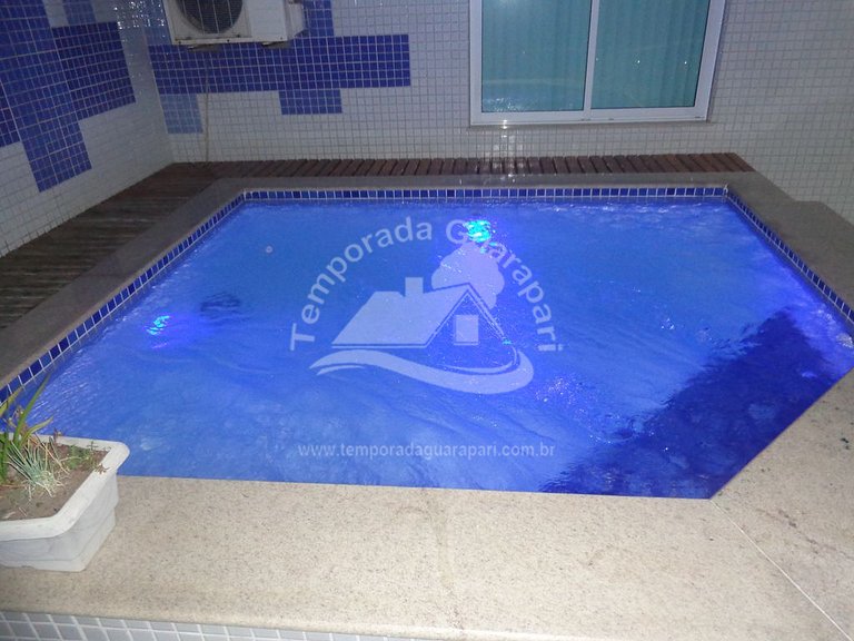 Cobertura C/piscina e churrasqueira p/ 15 pessoas, 3 Suítes
