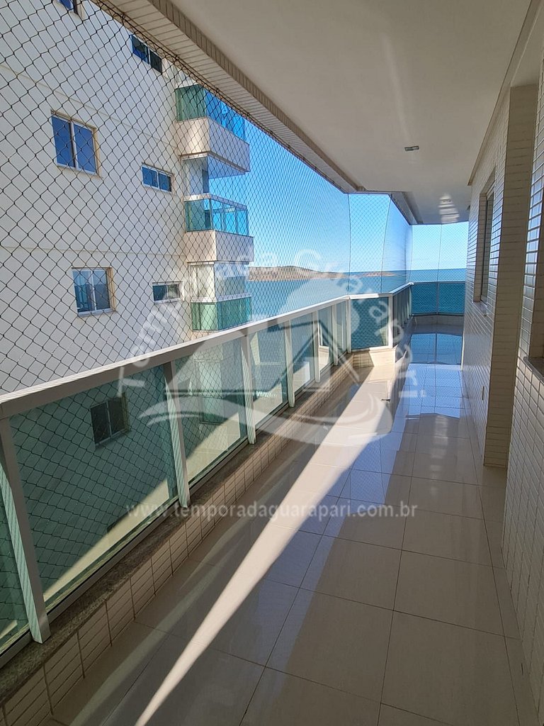 Apartamento Frente Mar, 3 Qtos sendo 1 suíte, C/2 GAR