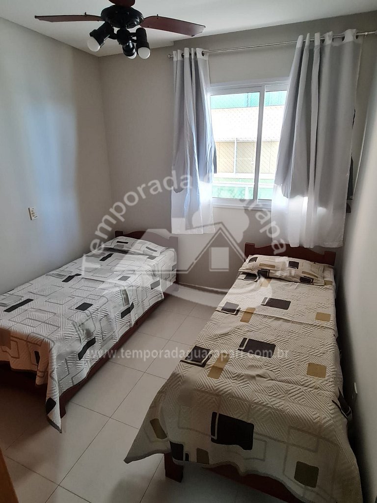 Apartamento Frente Mar, 3 Qtos sendo 1 suíte, C/2 GAR