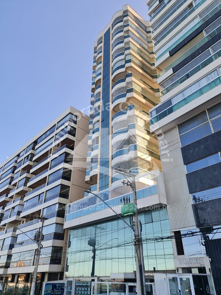 Apartamento Frente Mar, 3 Qtos sendo 1 suíte, C/2 GAR