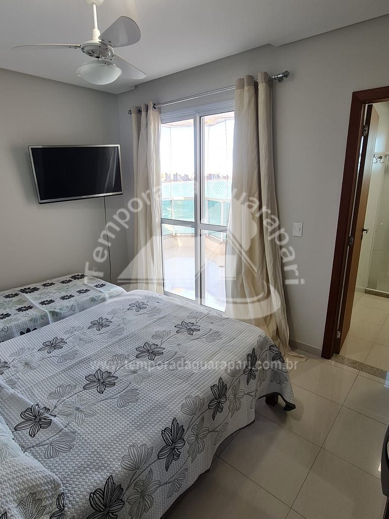 Apartamento Frente Mar, 3 Qtos sendo 1 suíte, C/2 GAR