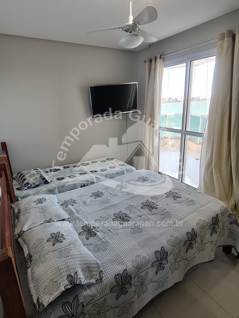 Apartamento Frente Mar, 3 Qtos sendo 1 suíte, C/2 GAR