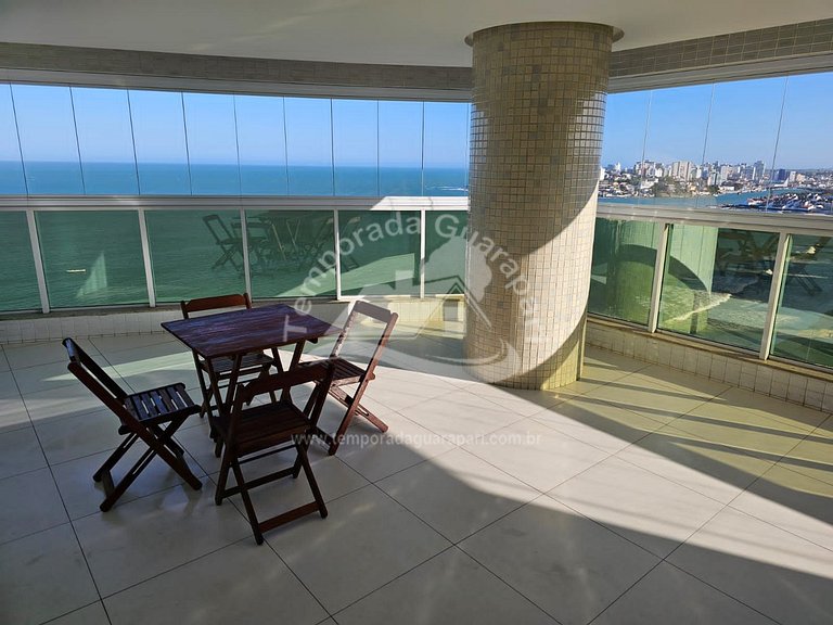 Apto Beira Mar, Luxo , com 3 Quartos +1 Dependência, 3 vagas